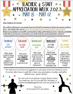 PTO Details For Teacher Appreciation Week